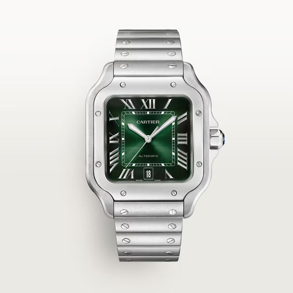 Santos de Cartier green dial