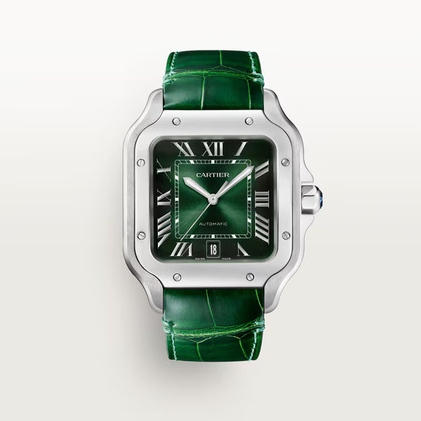 Santos de Cartier green dial